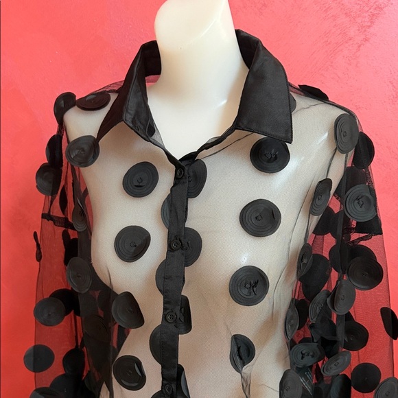 Fashion Nova Black Sheer Top - Picture 5 of 5